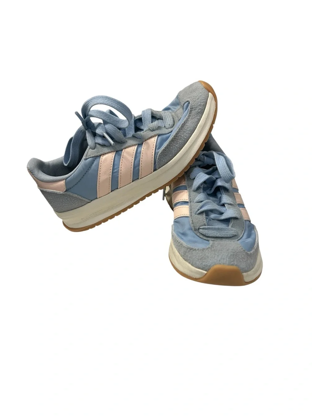 Adidas Kids Sneakers – Size 4 – Blue Retro Style - Picture 1 of 6